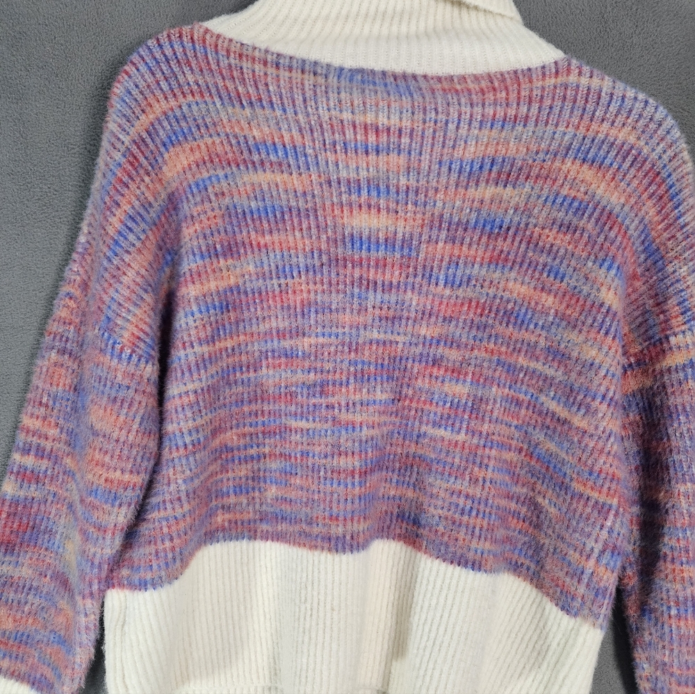 Callahan Knitwear Womens XS Turtleneck Sweater Multicolor Soft Chunky Knit - Picture 10 of 11